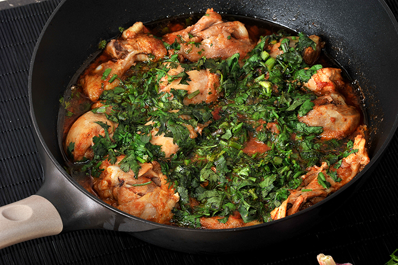 Chicken with Herbs (Chakhokhbili)
