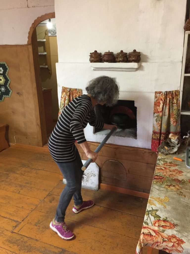 Darra Goldstein making blini